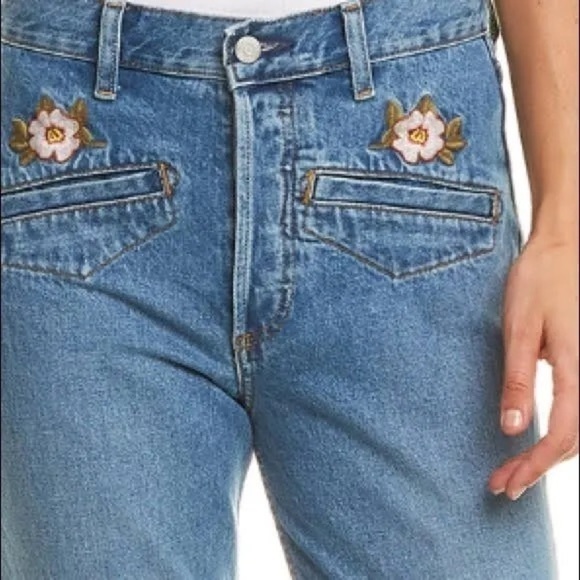 Boyish Embroidered High Rise Billy Fantasia Jeans size 23 - Picture 5 of 11